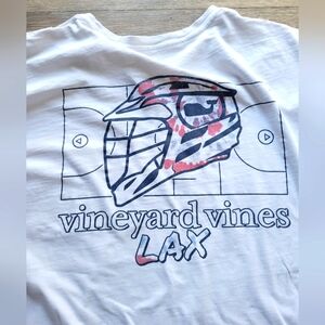 Vineyard Vines LAX Lacrosse Men's T-Shirt XXL White Long Sleeve